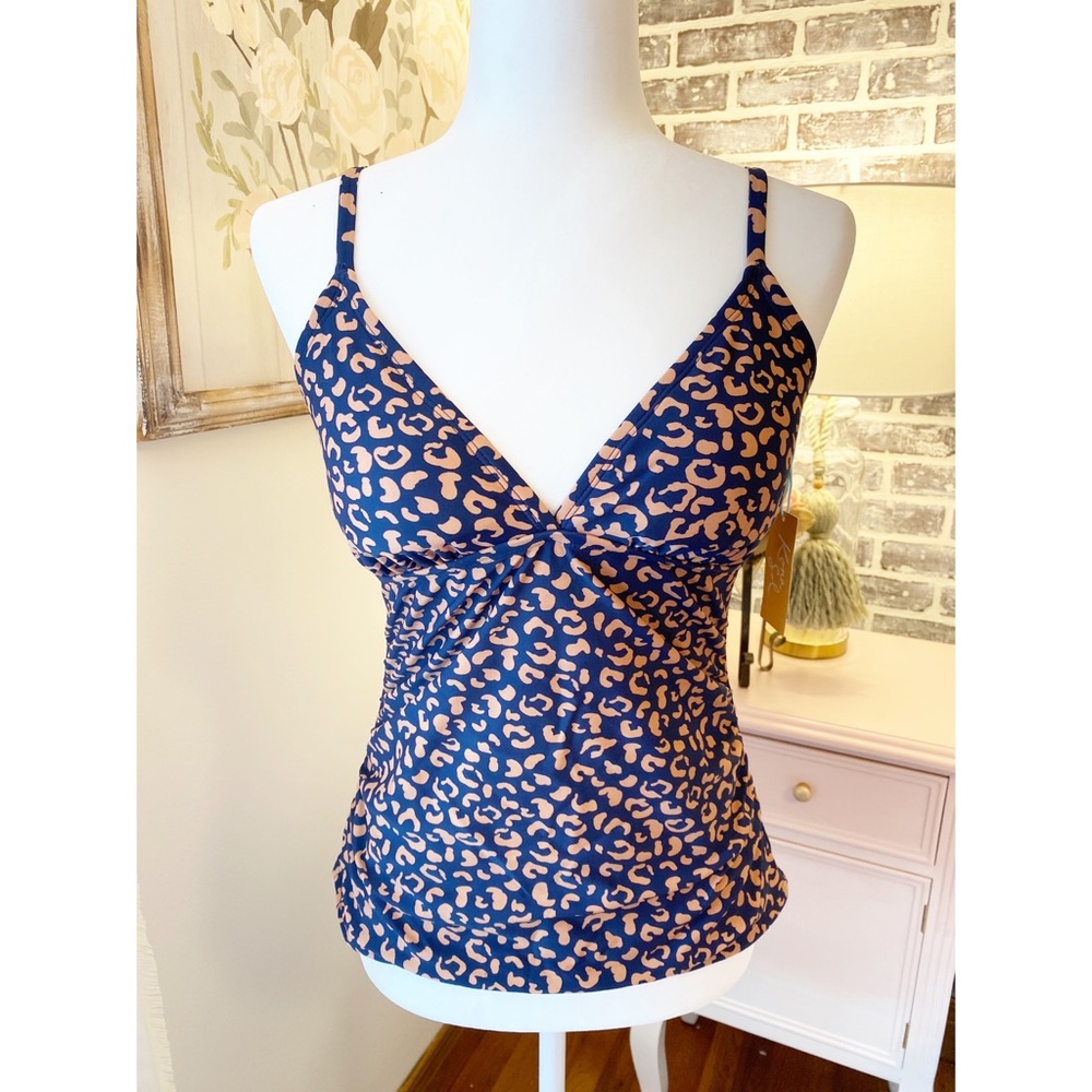 NWT Kona Sol Women's Shirred Tankini Top